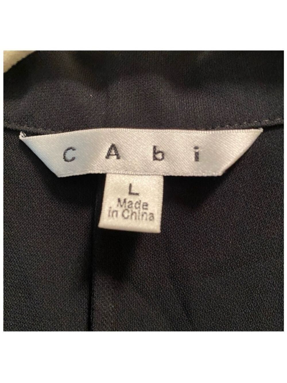Cabi Origami Black Faux Wrap Sleeveless Tunic Top Size Large - Picture 5 of 8